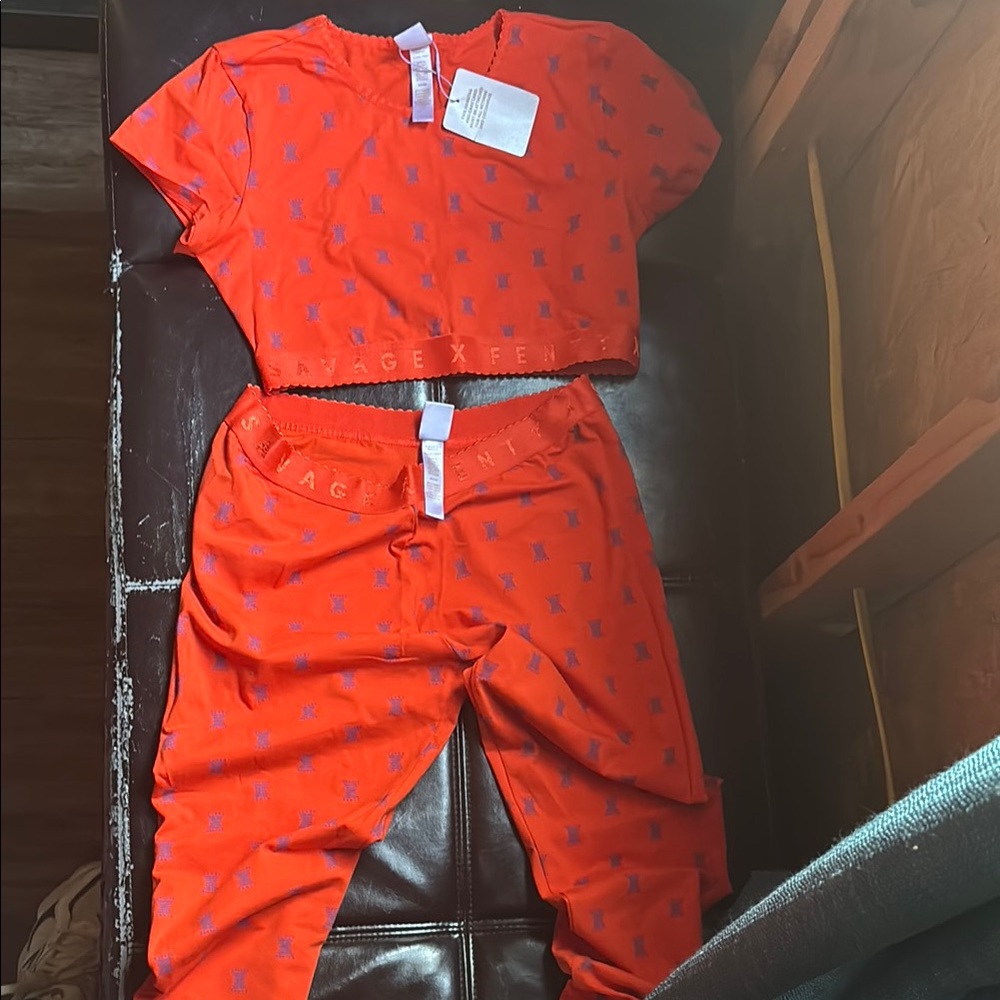 Savage X Fenty Vibrant Orange Set